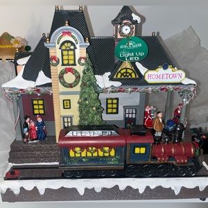 Christmas Town Light up With train